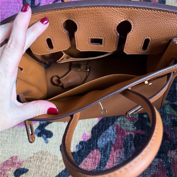 Wirkin Firkin Brown Leather Handbag - Picture 7 of 9